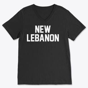 New Lebanon New York Classic Block Soft Lightweight V-Neck