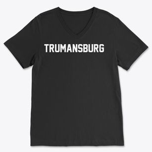 Trumansburg New York Classic Block Soft Lightweight V-Neck