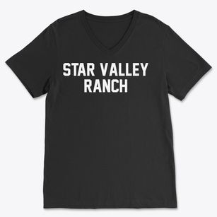 Star Valley Ranch Wyoming Classic Block Soft Lightweight V-Neck