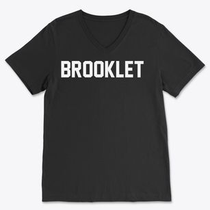 Brooklet Georgia Classic Block Soft Lightweight V-Neck