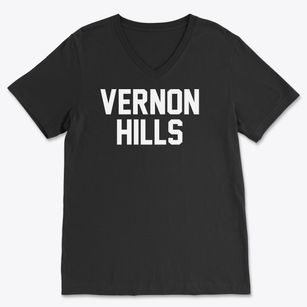 Vernon Hills Illinois Classic Block Soft Lightweight V-Neck