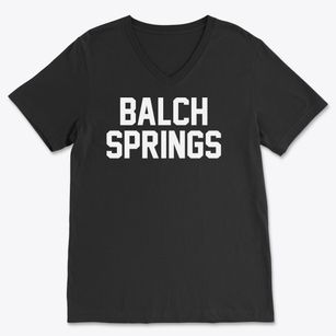 Balch Springs Texas Classic Block Soft Lightweight V-Neck