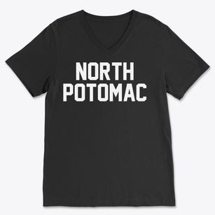 North Potomac Maryland Classic Block Soft Lightweight V-Neck