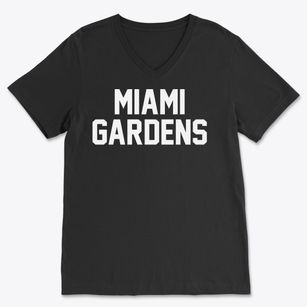 Miami Gardens Florida Classic Block Soft Lightweight V-Neck