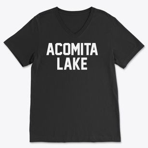 Acomita Lake New Mexico Classic Block Soft Lightweight V-Neck