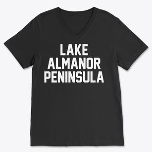 Lake Almanor Peninsula California Classic Block Soft Lightweight V-Neck