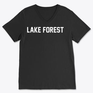 Lake Forest Illinois Classic Block Soft Lightweight V-Neck