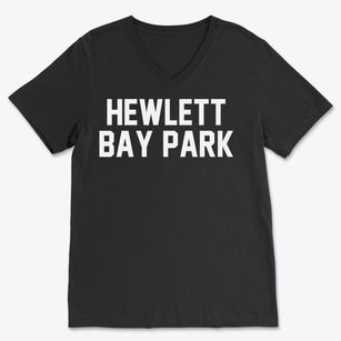 Hewlett Bay Park New York Classic Block Soft Lightweight V-Neck