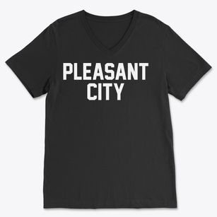 Pleasant City Ohio Classic Block Soft Lightweight V-Neck