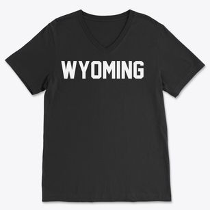 Wyoming New York Classic Block Soft Lightweight V-Neck