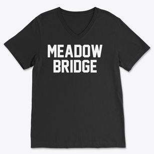 Meadow Bridge West Virginia Classic Block Soft Lightweight V-Neck