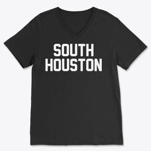 South Houston Texas Classic Block Soft Lightweight V-Neck
