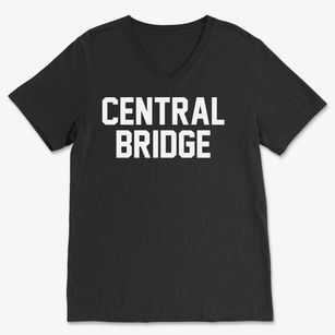 Central Bridge New York Classic Block Soft Lightweight V-Neck