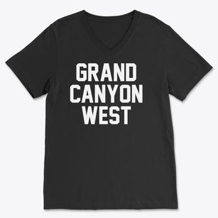Grand Canyon West Arizona Classic Block Soft Lightweight V-Neck