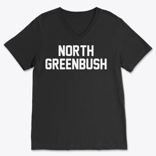 North Greenbush New York Classic Block Soft Lightweight V-Neck