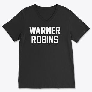 Warner Robins Georgia Classic Block Soft Lightweight V-Neck