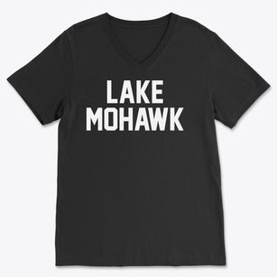 Lake Mohawk New Jersey Classic Block Soft Lightweight V-Neck