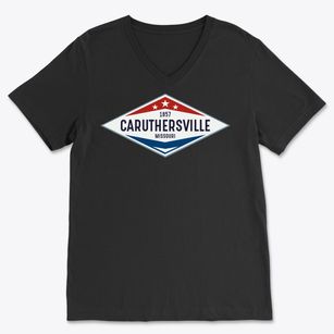 Caruthersville Missouri Diamond Star Soft Lightweight V-Neck