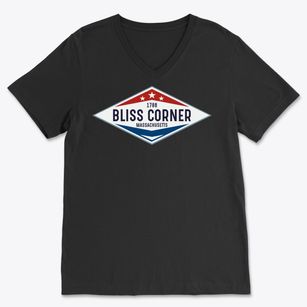 Bliss Corner Massachusetts Diamond Star Soft Lightweight V-Neck