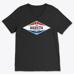 Marietta Pennsylvania Diamond Star Soft Lightweight V-Neck