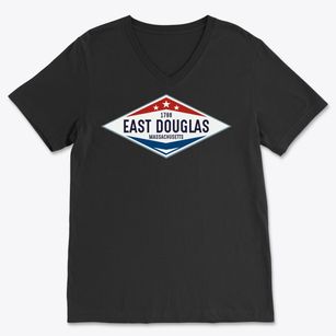 East Douglas Massachusetts Diamond Star Soft Lightweight V-Neck
