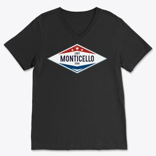 Monticello Utah Diamond Star Soft Lightweight V-Neck