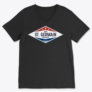 St. Germain Wisconsin Diamond Star Soft Lightweight V-Neck
