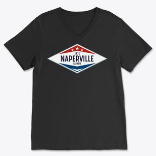 Naperville Illinois Diamond Star Soft Lightweight V-Neck