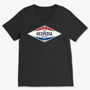 Hesperia Michigan Diamond Star Soft Lightweight V-Neck