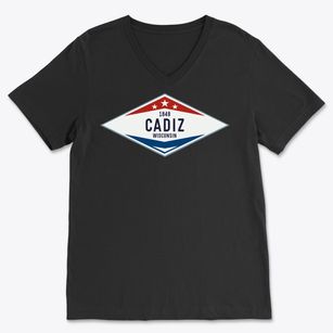 Cadiz Wisconsin Diamond Star Soft Lightweight V-Neck