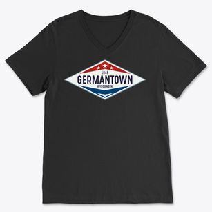 Germantown Wisconsin Diamond Star Soft Lightweight V-Neck