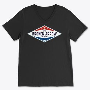 Broken Arrow Oklahoma Diamond Star Soft Lightweight V-Neck