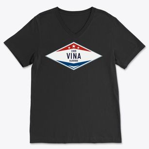 Vina Alabama Diamond Star Soft Lightweight V-Neck