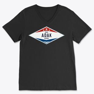 Adak Alaska Diamond Star Soft Lightweight V-Neck