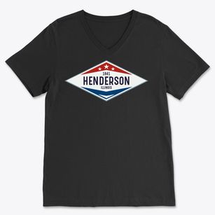 Henderson Illinois Diamond Star Soft Lightweight V-Neck