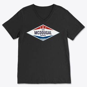 Mcdougal Arkansas Diamond Star Soft Lightweight V-Neck