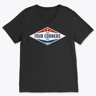 Four Corners Texas Diamond Star Soft Lightweight V-Neck