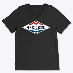 Fox Crossing Wisconsin Diamond Star Soft Lightweight V-Neck
