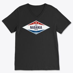 Naranja Florida Diamond Star Soft Lightweight V-Neck