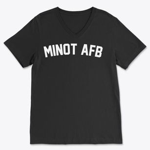 Minot Afb North Dakota Classic Curve Soft Lightweight V-Neck