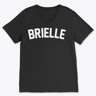 Brielle New Jersey Classic Curve Soft Lightweight V-Neck