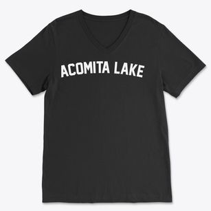 Acomita Lake New Mexico Classic Curve Soft Lightweight V-Neck