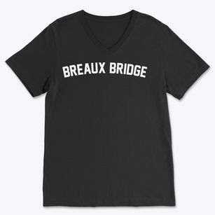 Breaux Bridge Louisiana Classic Curve Soft Lightweight V-Neck