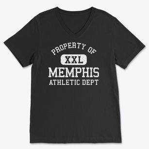 Memphis Michigan Athletic Dept Soft Lightweight V-Neck