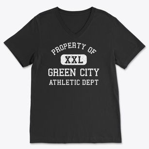 Green City Missouri Athletic Dept Soft Lightweight V-Neck