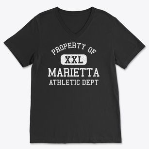 Marietta Illinois Athletic Dept Soft Lightweight V-Neck
