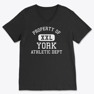 York North Dakota Athletic Dept Soft Lightweight V-Neck