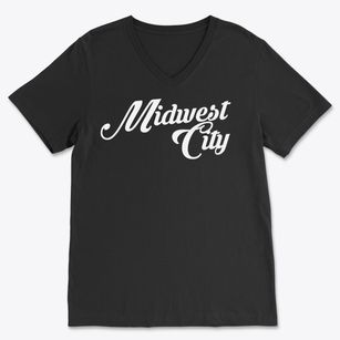 Midwest City Oklahoma Vintage Team Soft Lightweight V-Neck