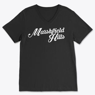 Marshfield Hills Massachusetts Vintage Team Soft Lightweight V-Neck