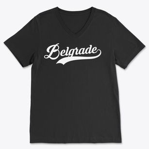 Belgrade Minnesota Vintage Team Soft Lightweight V-Neck